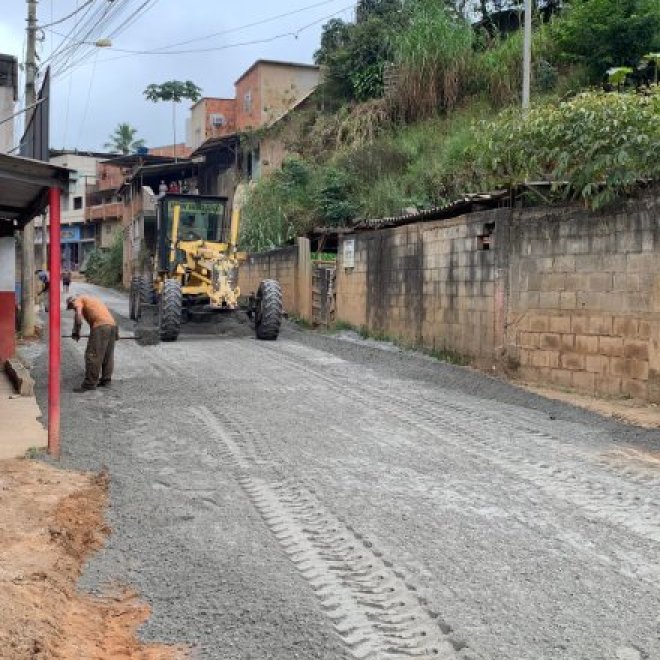 PJF inicia pavimentação da Rua Boa Esperança, no bairro Linhares