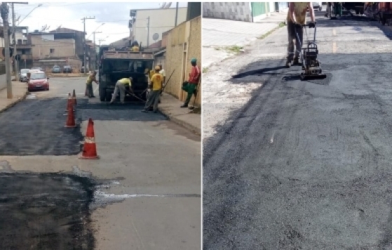 Empav aplica mais de 50 toneladas de asfalto diariamente nas ruas da cidade