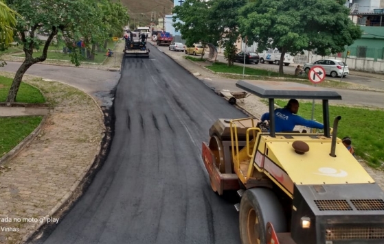 PJF realiza pavimentação nos bairros Marilândia, Granjas Betânia e Barbosa Lage