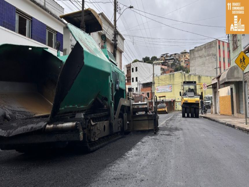 Importante via do bairro Marumbi é totalmente recapeada pela PJF