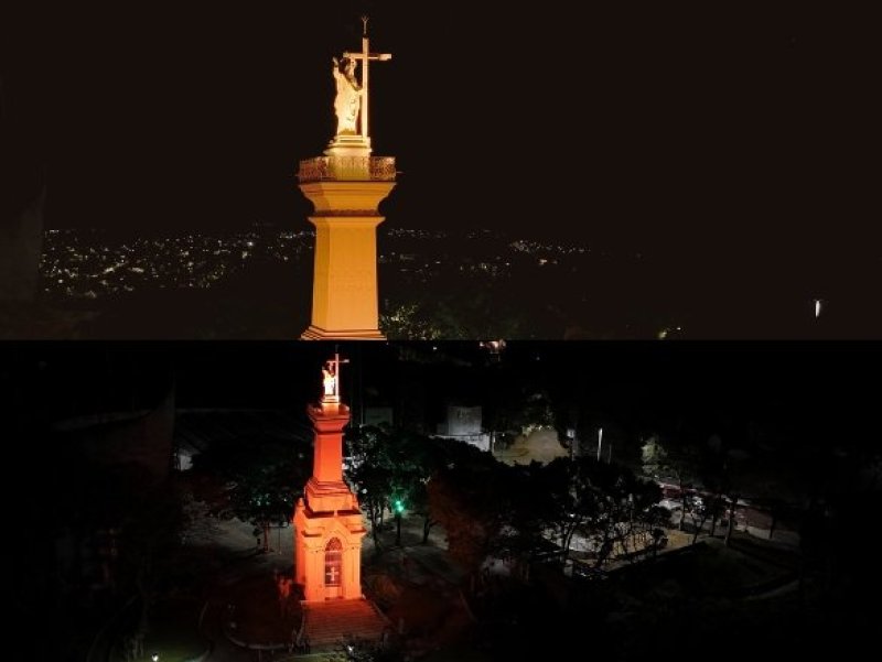 Monumentos de Juiz de Fora recebem iluminação especial pelas campanhas Maio Laranja e Maio Amarelo Monumentos de Juiz de Fora recebem iluminação especial pelas campanhas Maio Laranja e Maio Amarelo