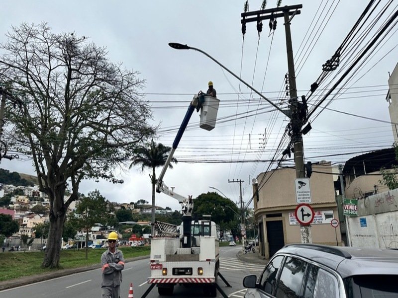 PJF realiza mais de 3500 manutenções de luminárias no primeiro semestre de 2026