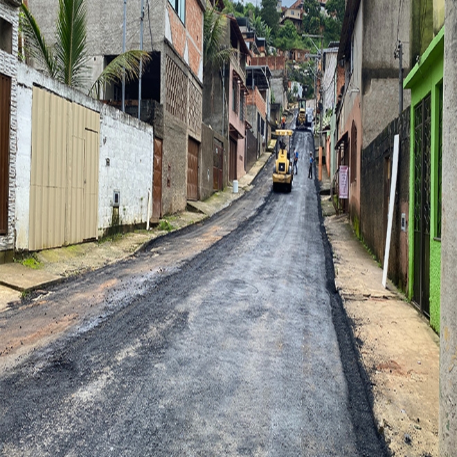 PJF dá sequência à pavimentação na Rua Maria Aparecida Martins, no Vale Verde