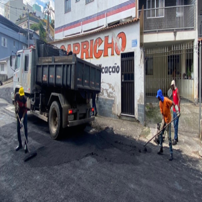 Prefeitura realiza operação tapa-buracos no Democrata e em outros 23 bairros nesta quinta-feira, 23