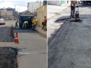 Empav aplica mais de 50 toneladas de asfalto diariamente nas ruas da cidade