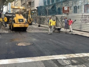 Prefeitura realiza retirada de traffic calming na Avenida Rio Branco neste sábado, 27