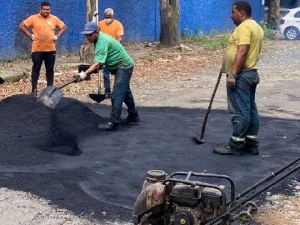 PJF atende mais de 60 bairros com os serviços de tapa-buracos em maio
