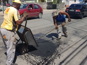 Empav realiza operação tapa-buracos na Cidade Alta